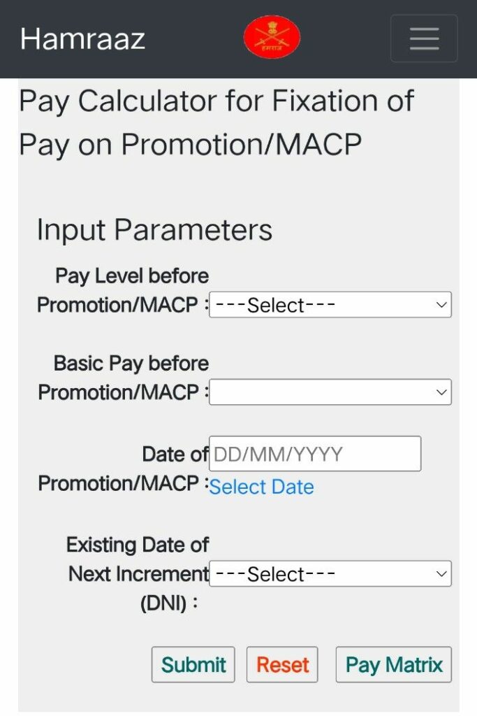 humraaz pay calculator