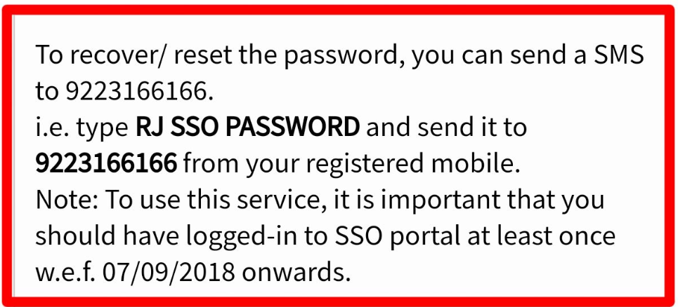 password recovery