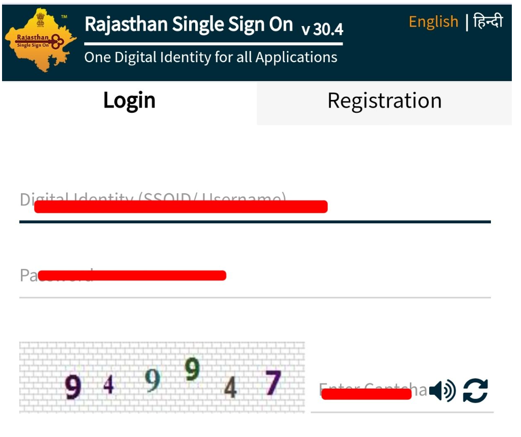 rajasthan sso id registration